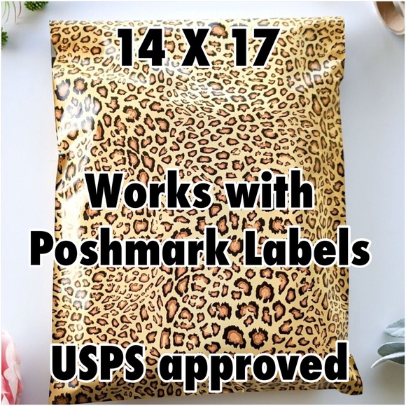 50 14X17 Poly Mailers Leopard Shipping Envelopes PRICE IS FIRM - Picture 6 of 9